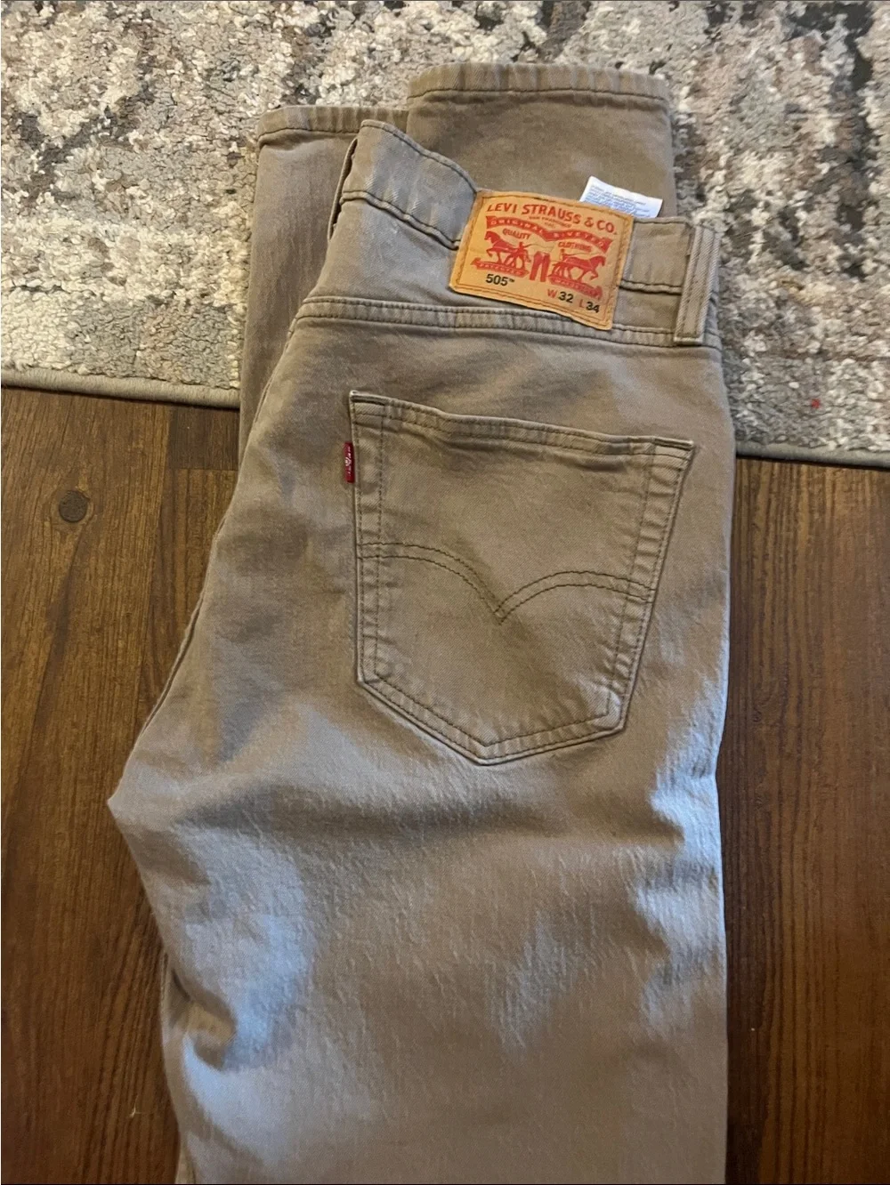 Levi's 505 Men's Straight Jeans - Taupe Brown